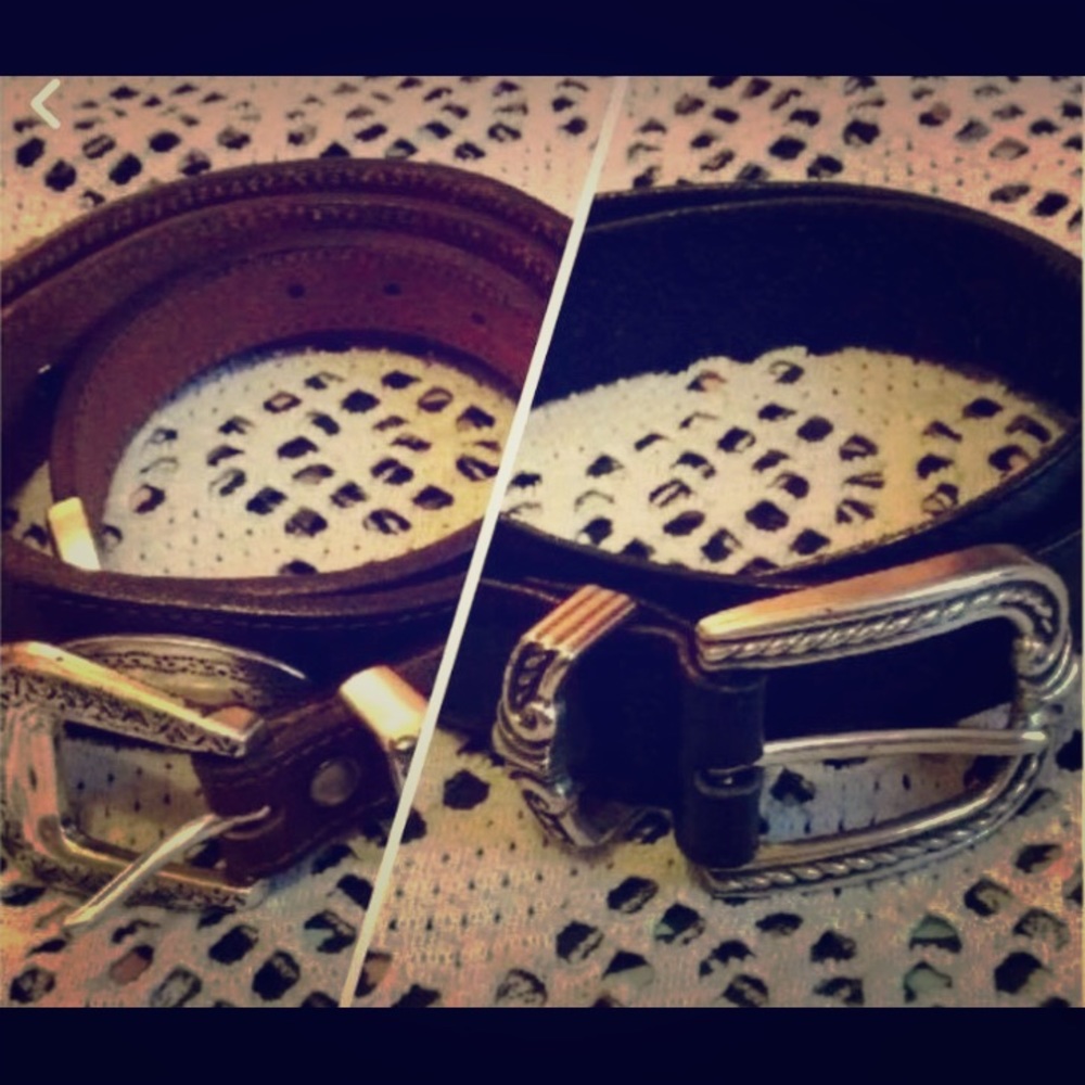 Two Brighton Leather Belts Size Small